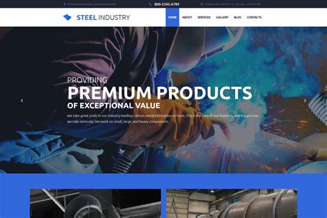 metal fabrication website template|Web page template for Metal fabricators .